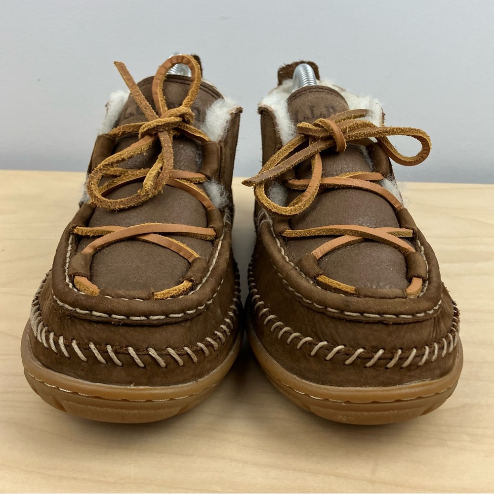 L.L. Bean Women’s Size 7.0 M Wicked Good Lodge Chukka Slipper Booties Brown - Picture 5 of 10